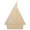Sail Boat Sailing Icon Unfinished Wood Shape Piece Cutout for DIY Craft Projects